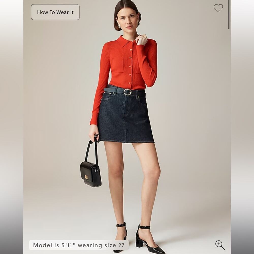 J.Crew Denim mini skirt 28/6